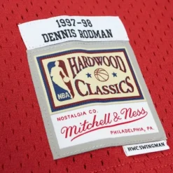 Jerseys Mitchell & Ness -Off Court Chenille Swingman Dennis Rodman Chicago Bulls 1997-98 Jersey