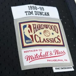 Jerseys Mitchell & Ness -Off Court Chenille Swingman Tim Duncan San Antonio Spurs 1998-99 Jersey