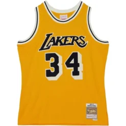 Jerseys Mitchell & Ness -Off Court Chenille Swingman Shaquille O'Neal Los Angeles Lakers 1996-97 Jersey