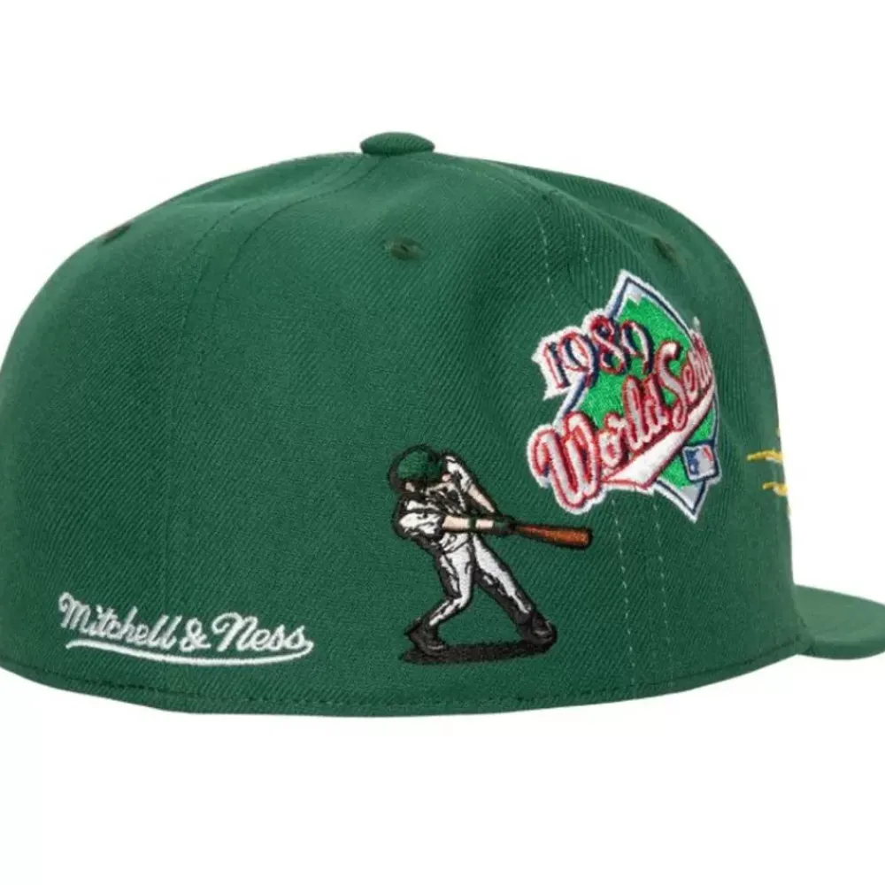 Headwear Mitchell & Ness -Out Of The Park Champions Fitted Coop Oakland Athletics