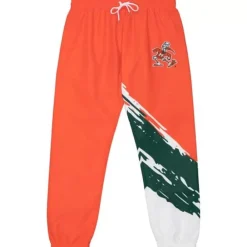 Apparel Mitchell & Ness Pants-Paintbrush Warmup Pant University Of Miami