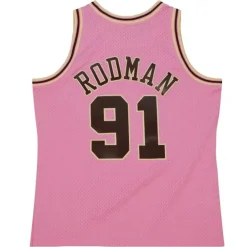 Jerseys Mitchell & Ness -Pink Sugar Bacon Swingman Jersey Chicago Bulls 1997-98 Dennis Rodman