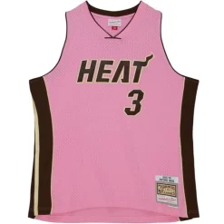 Jerseys Mitchell & Ness -Pink Sugar Bacon Swingman Jersey Miami Heat 2005-06 Dwyane Wade