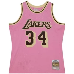 Jerseys Mitchell & Ness -Pink Sugar Bacon Swingman Jersey Los Angeles Lakers 1996-97 Shaquille O'Neal