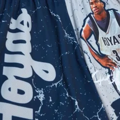 Apparel Mitchell & Ness Shorts-Player Burst Mesh Shorts Georgetown University Allen Iverson