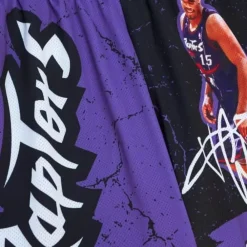 Apparel Mitchell & Ness Shorts-Player Burst Mesh Shorts Toronto Raptors Vince Carter