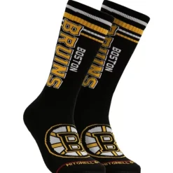 Apparel Mitchell & Ness Accessories-Power Play Crew Socks Boston Bruins