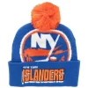 Headwear Mitchell & Ness -Punch Out Pom Knit New York Islanders