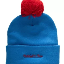 Headwear Mitchell & Ness -Punch Out Pom Knit Quebec Nordiques