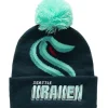 Headwear Mitchell & Ness -Punch Out Pom Knit Seattle Kraken