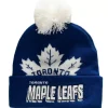 Headwear Mitchell & Ness -Punch Out Pom Knit Toronto Maple Leafs