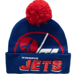 Headwear Mitchell & Ness -Punch Out Pom Knit Winnipeg Jets