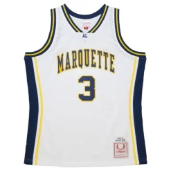 Jerseys Mitchell & Ness -Replica Dwyane Wade Marquette University White 2002 Jersey