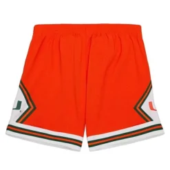 Shorts Mitchell & Ness -Replica University Of Miami 1992 Shorts
