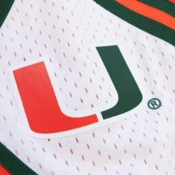 Shorts Mitchell & Ness -Replica University Of Miami 1992 Shorts