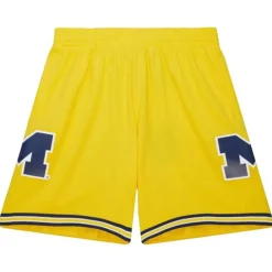 Apparel Mitchell & Ness Shorts-Replica University Of Michigan Maize 1991 Shorts