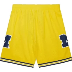 Apparel Mitchell & Ness Shorts-Replica University Of Michigan Maize 1991 Shorts
