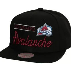 Headwear Mitchell & Ness -Retro Lock Up Snapback Colorado Avalanche