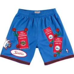 Shorts Mitchell & Ness -Roses And Banners Shorts Philadelphia 76Ers