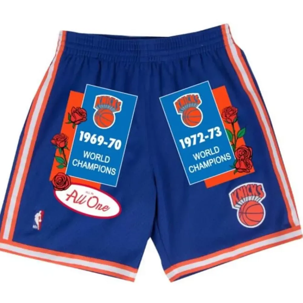 Apparel Mitchell & Ness Shorts-Roses And Banners Shorts New York Knicks