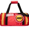 Apparel Mitchell & Ness Accessories-Satin Duffel Bag Houston Rockets