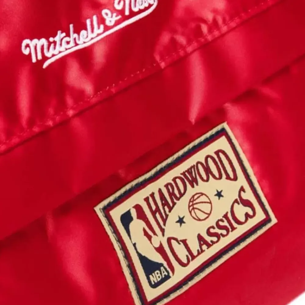 Apparel Mitchell & Ness Accessories-Satin Duffel Bag Houston Rockets