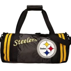 Apparel Mitchell & Ness Accessories-Satin Duffel Bag Pittsburgh Steelers