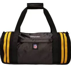 Apparel Mitchell & Ness Accessories-Satin Duffel Bag Pittsburgh Steelers