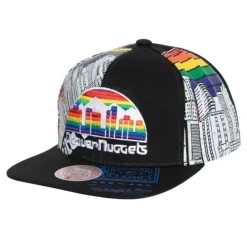 Headwear Mitchell & Ness -Shirt Remix Snapback Hwc Denver Nuggets