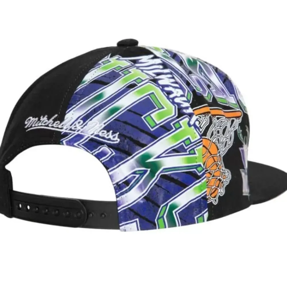 Headwear Mitchell & Ness -Shirt Remix Snapback Hwc Milwaukee Bucks
