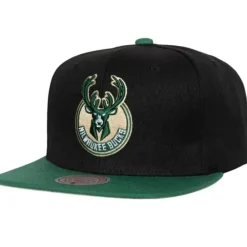 Headwear Mitchell & Ness -Side Core 2.0 Snapback Milwaukee Bucks
