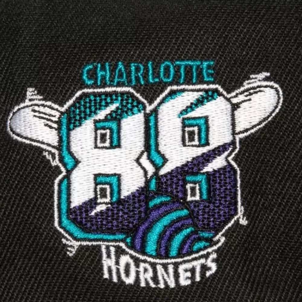 Headwear Mitchell & Ness -Side Jam Snapback Hwc Charlotte Hornets