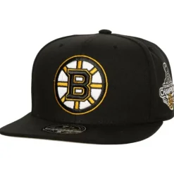Headwear Mitchell & Ness -Side Patch Fitted Boston Bruins