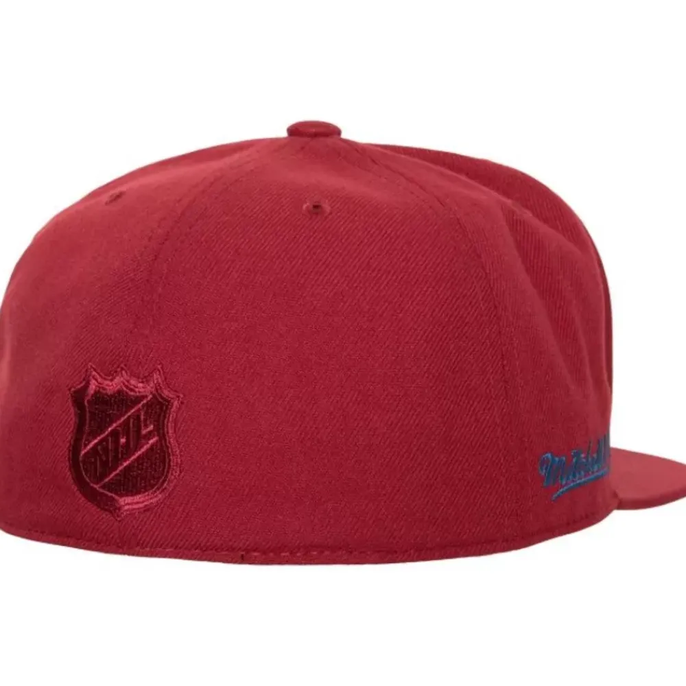 Headwear Mitchell & Ness -Side Patch Fitted Colorado Avalanche