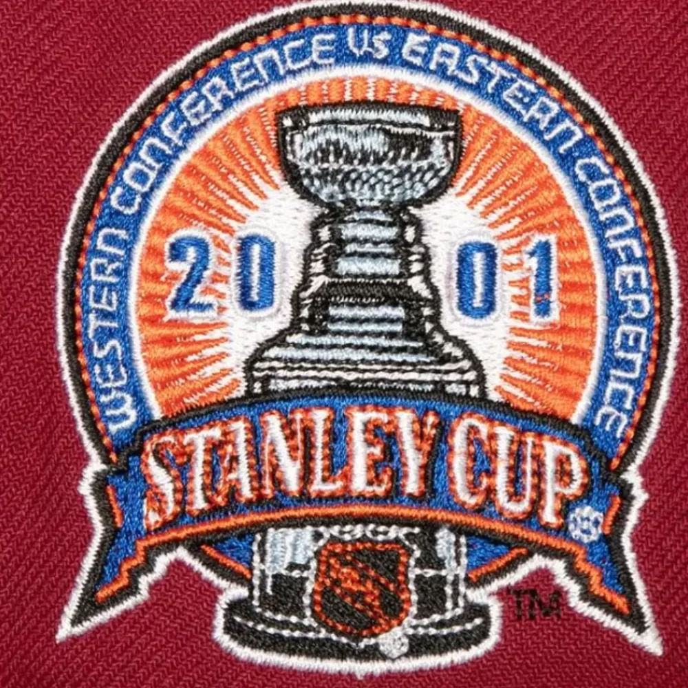 Headwear Mitchell & Ness -Side Patch Fitted Colorado Avalanche