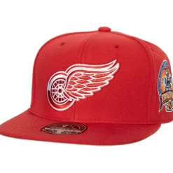 Headwear Mitchell & Ness -Side Patch Fitted Detroit Red Wings