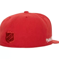 Headwear Mitchell & Ness -Side Patch Fitted Detroit Red Wings