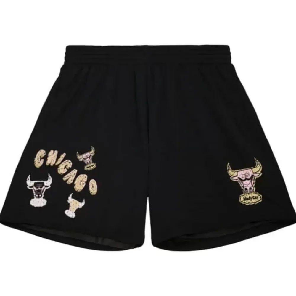 Apparel Mitchell & Ness Shorts-Sidewalk Sketch Shorts Hwc Chicago Bulls