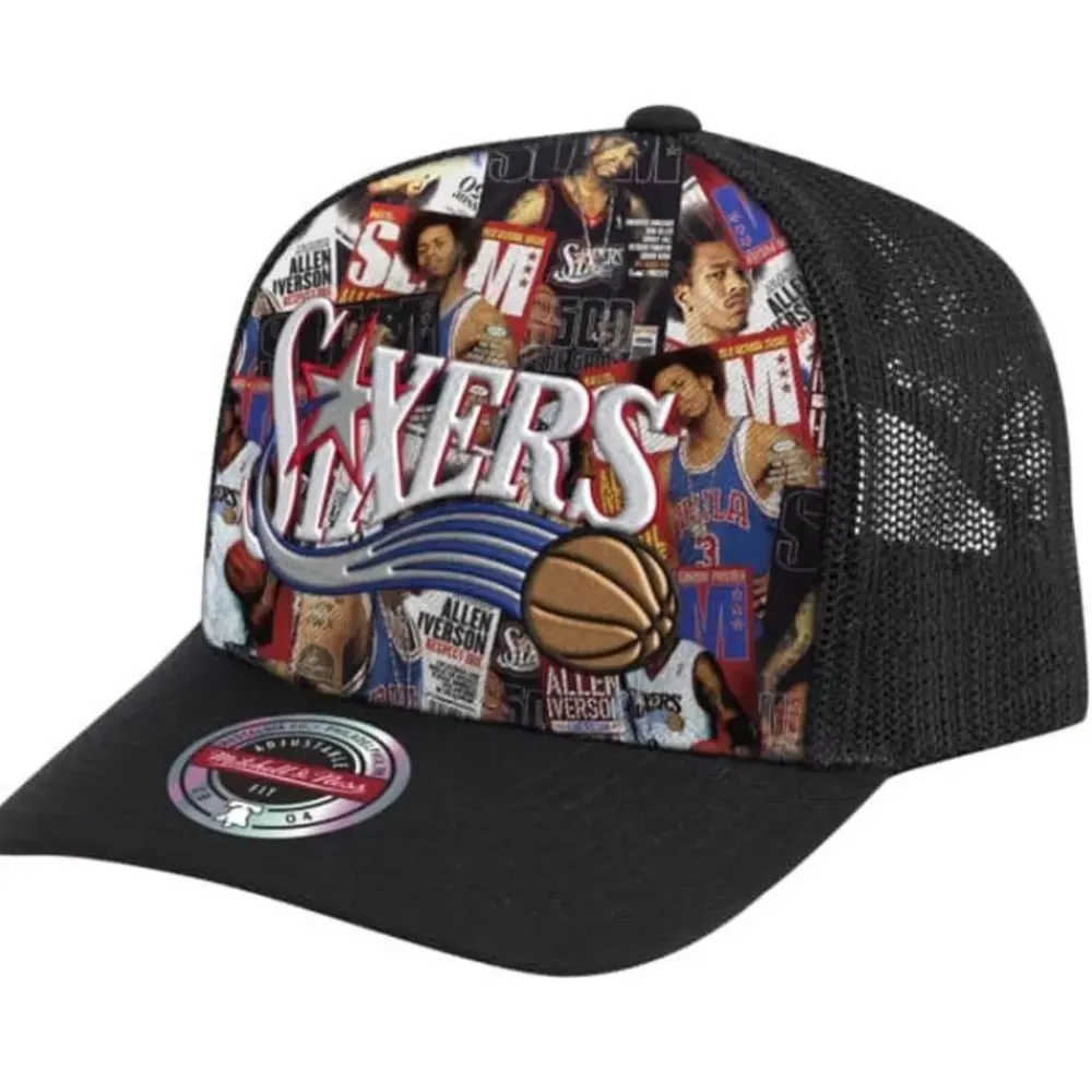 Headwear Mitchell & Ness -Slam Trucker Snapback Philadelphia 76Ers