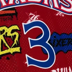 Jerseys Mitchell & Ness -Slap Sticker Swingman Allen Iverson Philadelphia 76Ers 1996-97 Jersey