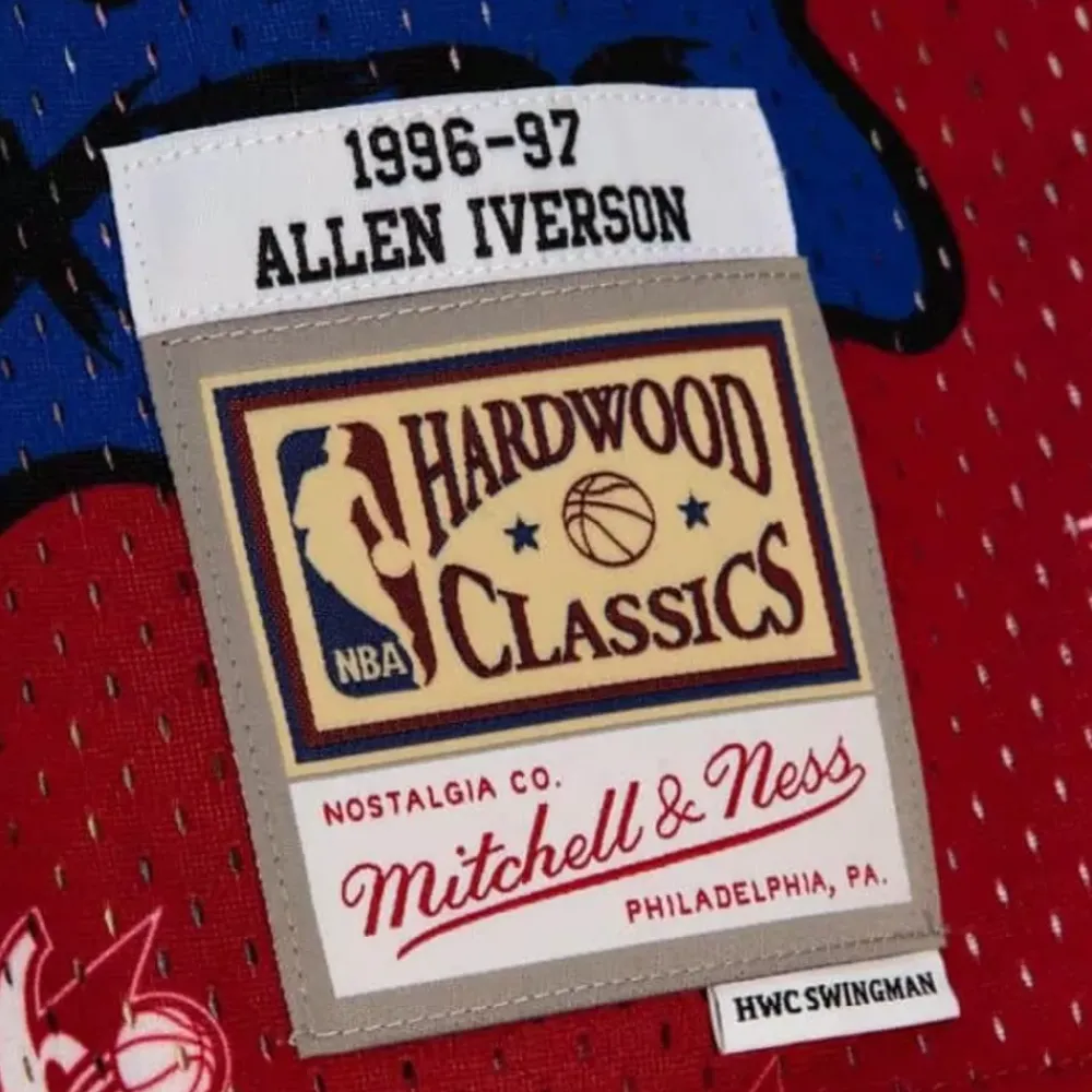 Jerseys Mitchell & Ness -Slap Sticker Swingman Allen Iverson Philadelphia 76Ers 1996-97 Jersey