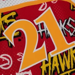 Jerseys Mitchell & Ness -Slap Sticker Swingman Dominique Wilkins Atlanta Hawks 1986-87 Jersey