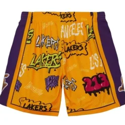 Apparel Mitchell & Ness Shorts-Slap Sticker Swingman Los Angeles Lakers 2009-10 Shorts