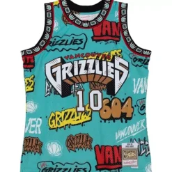 Jerseys Mitchell & Ness -Slap Sticker Swingman Mike Bibby Vancouver Grizzlies 1998-99 Jersey