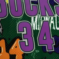 Jerseys Mitchell & Ness -Slap Sticker Swingman Ray Allen Milwaukee Bucks 2000-01 Jersey