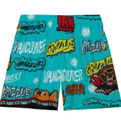 Apparel Mitchell & Ness Shorts-Slap Sticker Swingman Vancouver Grizzlies 1998-99 Shorts