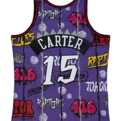Jerseys Mitchell & Ness -Slap Sticker Swingman Vince Carter Toronto Raptors 1998-99 Jersey