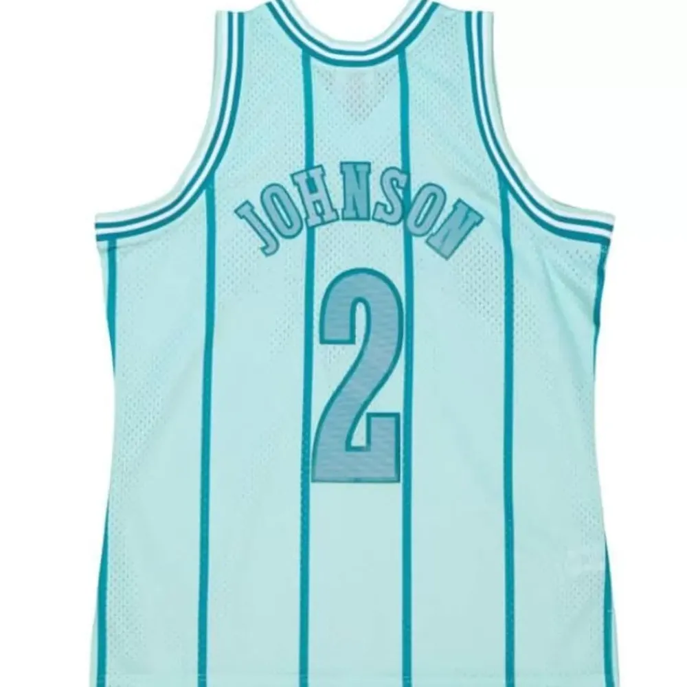 Jerseys Mitchell & Ness -Space Knit Swingman Larry Johnson Charlotte Hornets 1992-93 Jersey