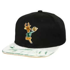 Headwear Mitchell & Ness -Ssbsts Snapback Hwc Milwaukee Bucks