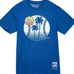 Apparel Mitchell & Ness T-Shirts & Tops-Sunset Tee Los Angeles Dodgers